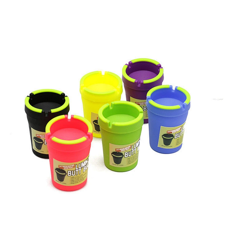 Custom Plastic Butt Bucket Luminous Car Ashtray