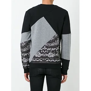 Men's patchwork printing sweatershirt