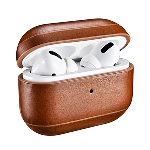 Full Protective Wireless Charging Cover Earphone Accessories Real Leather Case for Airpods 3 Pro