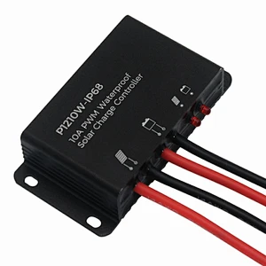 Waterproof 10A PWM Solar Charge Controller 12V