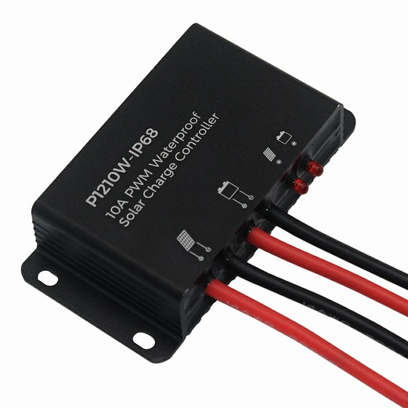 Waterproof 10A PWM Solar Charge Controller 12V