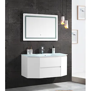 PV2015 glass-basin bathroom vanity