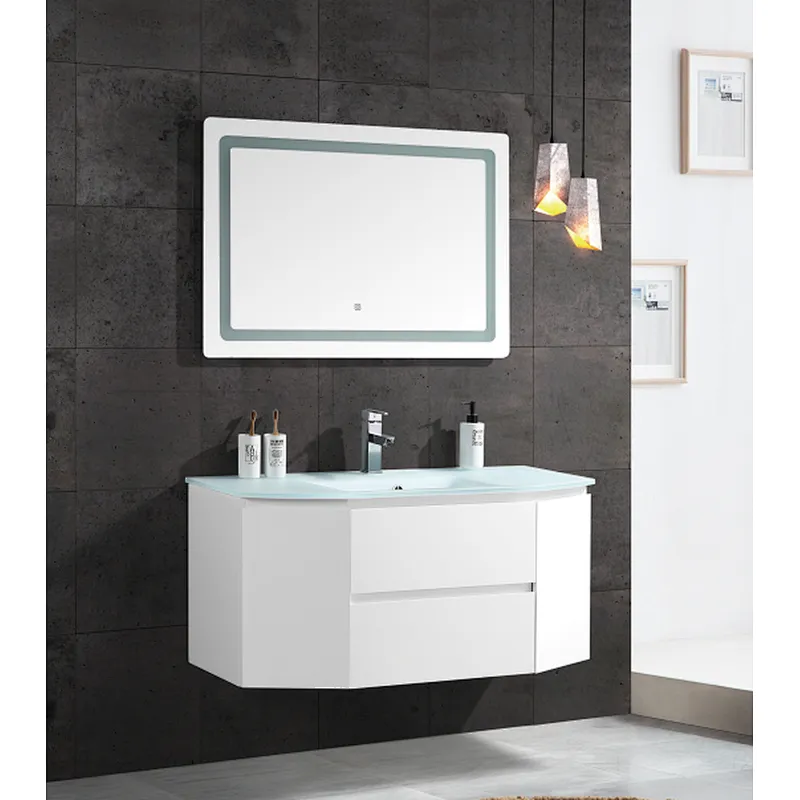 PV2015 glass-basin bathroom vanity