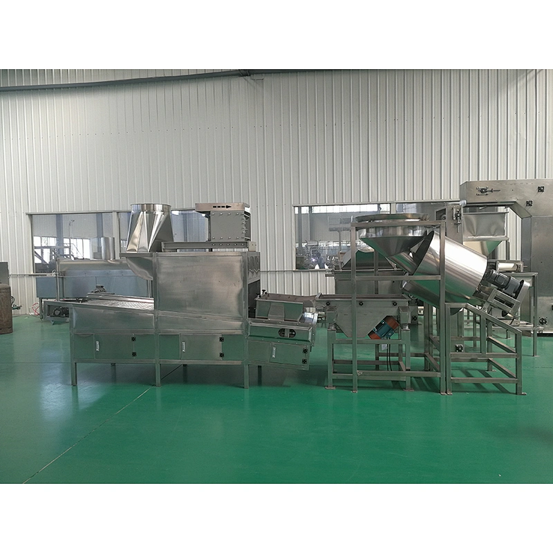 Frying peanut production line