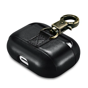 ICARER Case For Airpods Pro Case Vintage Leather Style With The Metal Hook