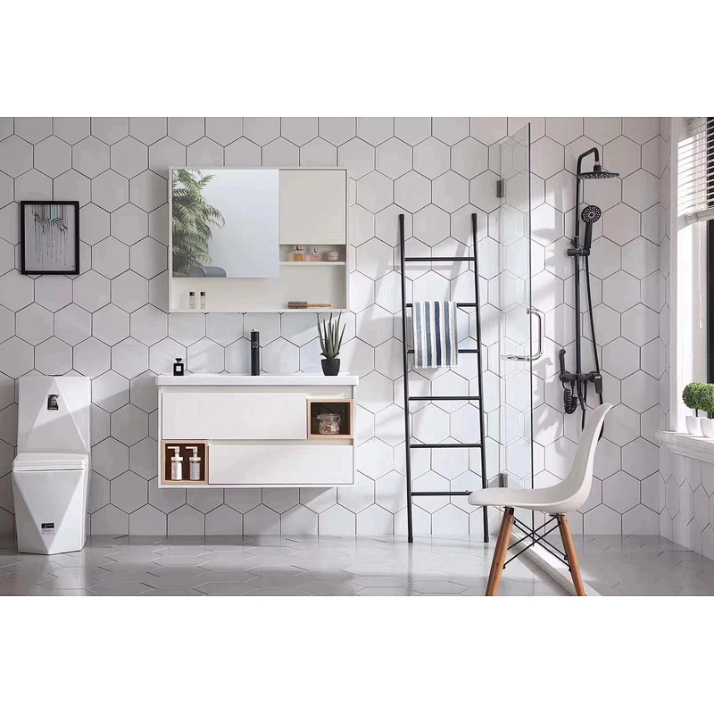 Sandy 03 MDF white lacquer painting cabinets