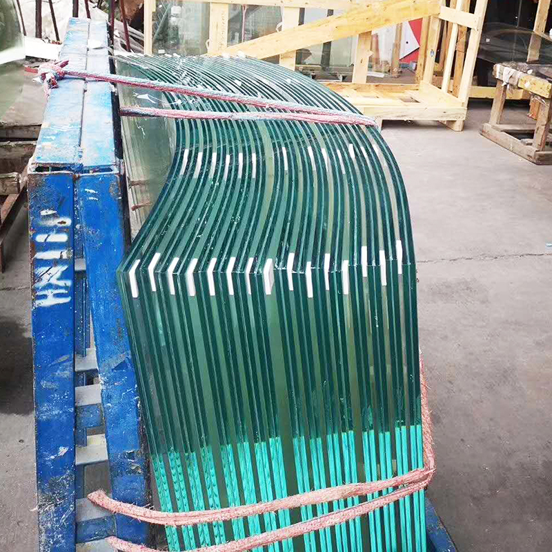 Verre feuilleté courbé trempé trempé personnalisé