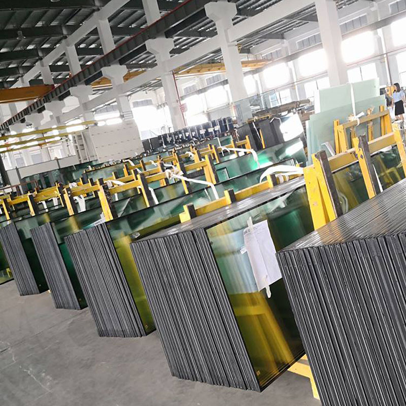 Low e coating argon gas sound insulation laminated double glazed insulated glass unit