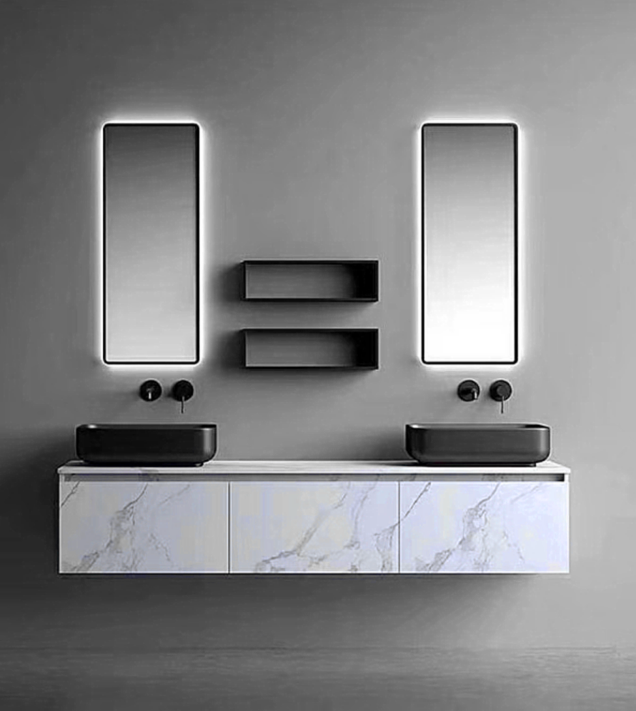 Debbie 07 1500*460mm stone surface bathroom cabinet