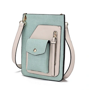 2021 pu color new embroidered small women's bag mobile phone bag