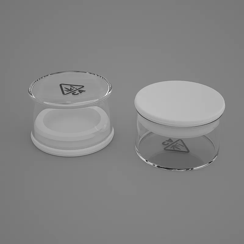 15ml Concentrate Packaging Glass Jar With Silicone lids Custom Logo Brand