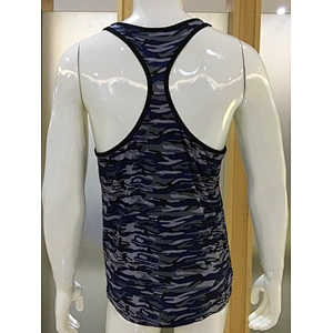 Men's high elastic sublimation printing sports gym  tank top