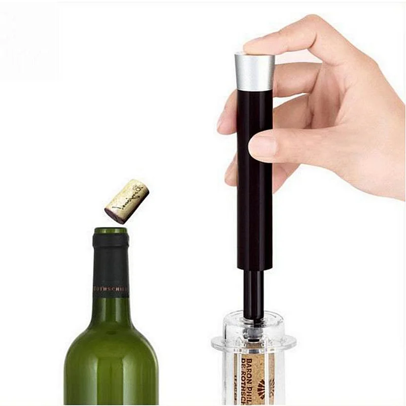 Aluminum Alloy Air Pump Wine Opener Silver