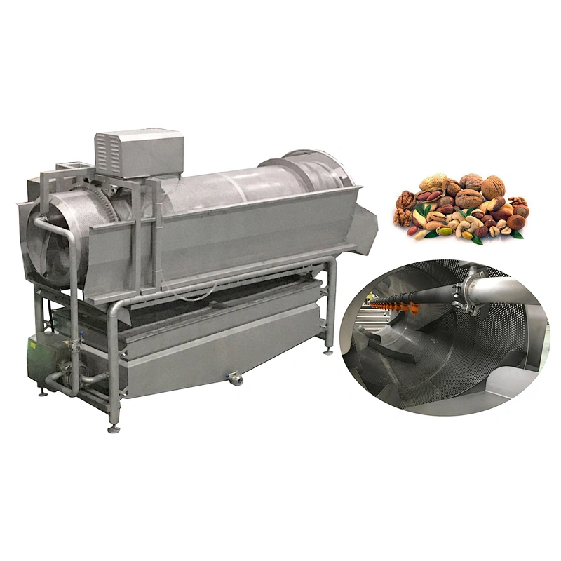 Nuts cleaning line