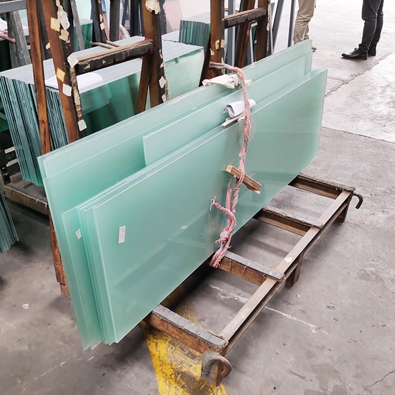 China supplier privacy tempered sandblasted frosted building glass