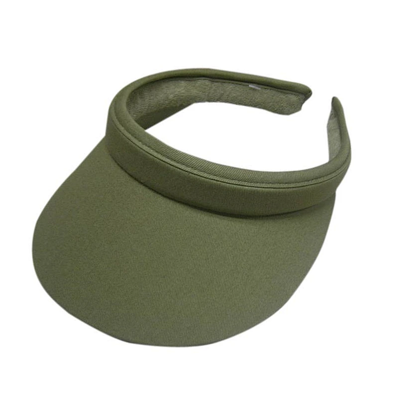 different shape plastic clip visor hat