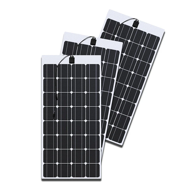 96W Flexsible Solar Panel For Bus Shed / Car / Ship / House Roof Solar Energy System