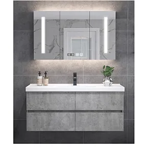 Barton 01 modern grey bathroom cabinets