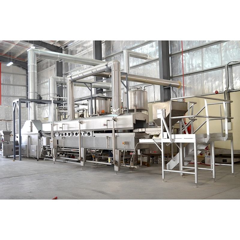 Cashew nuts frying line