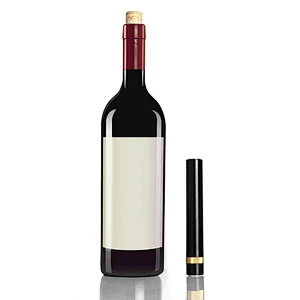 Pocket Air Pump Wine Opener Silver