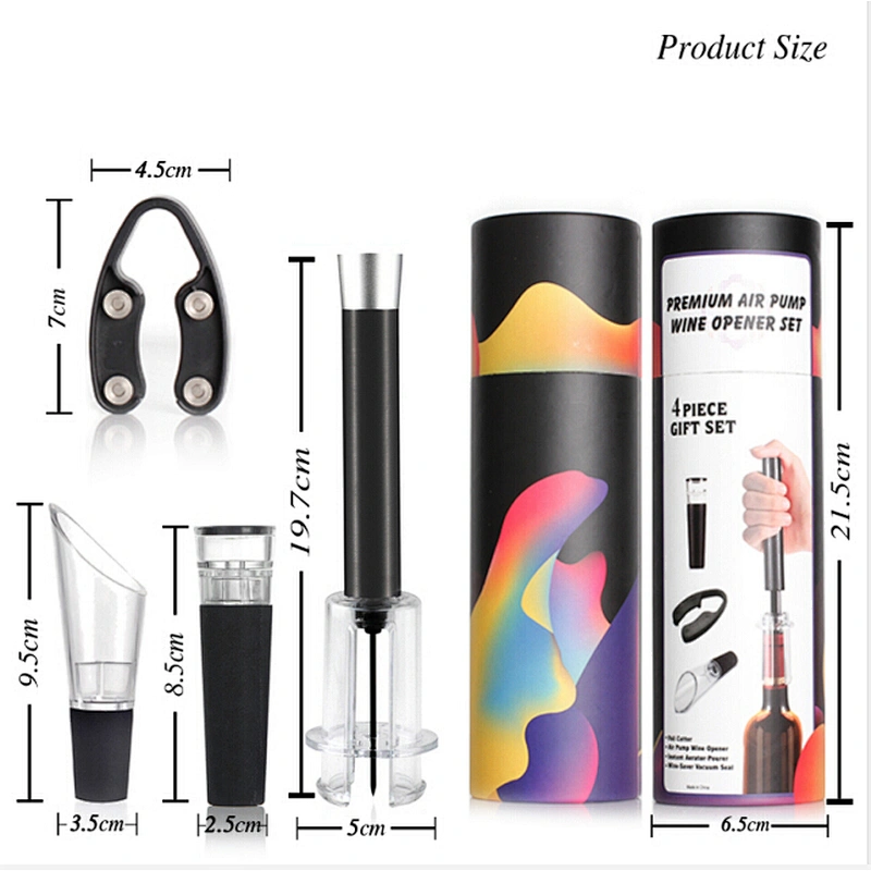 Aluminum Alloy Air Pump Wine Opener Gift Set