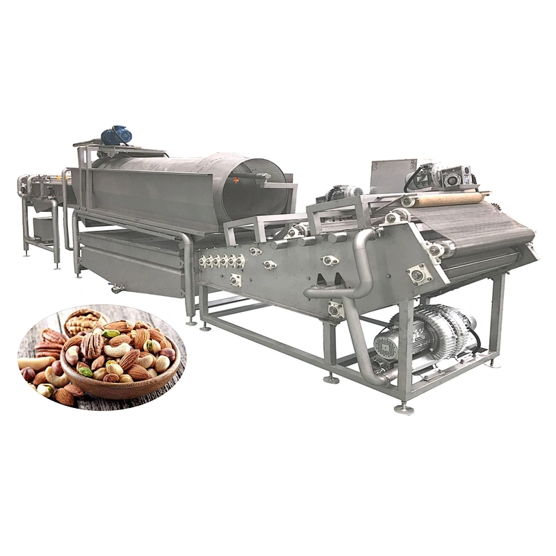Nuts cleaning line