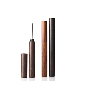 Wooden Air Pump Wine Opener Silver