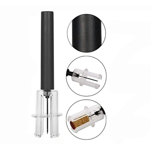 Plastic Air Pump Wine Opener Silver