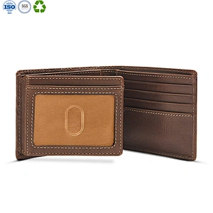 baseball double id bifold wallet