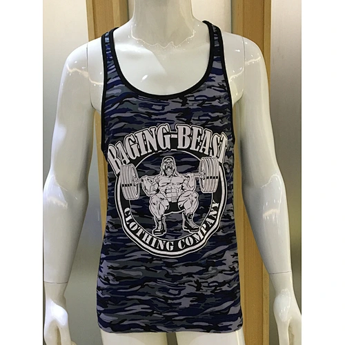 Men's high elastic sublimation printing sports gym  tank top