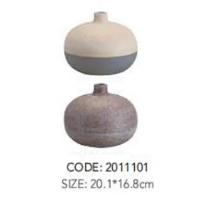 Short Plant Vase With Narrow Mouth