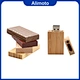 Wood/Bamboo/Walnut Custom Logo USB Memory Flash Drive