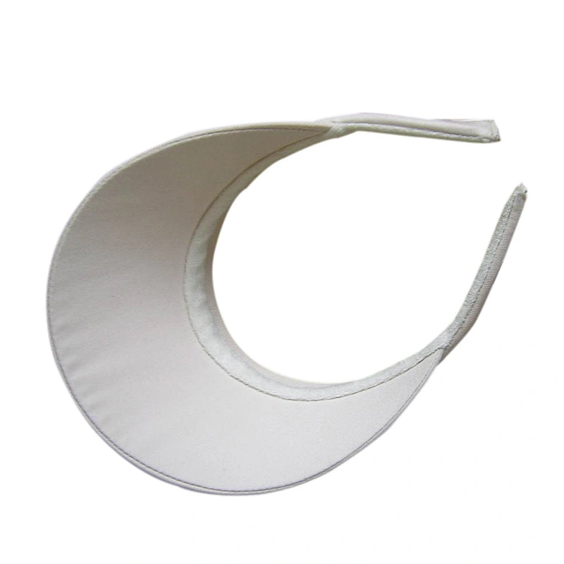 different shape plastic clip visor hat