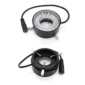 Lampu Cincin LED, 40 LED, Pasang Dia.46.6mm, Untuk Mikroskop Zum Mono