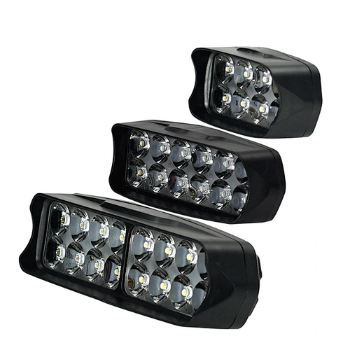 12W/18W/24W LED Work Bar Light Headlight for Car Motorcycle Tractor Boat Off Road 4WD 16LED Truck SUV ATV Fog Lights Lamp 12V 24V