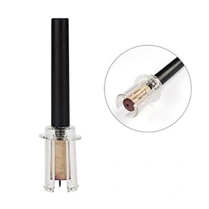 Plastic Air Pump Wine Opener Silver