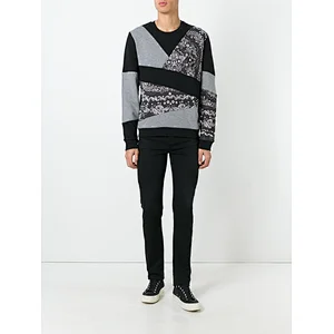 Men's patchwork printing sweatershirt