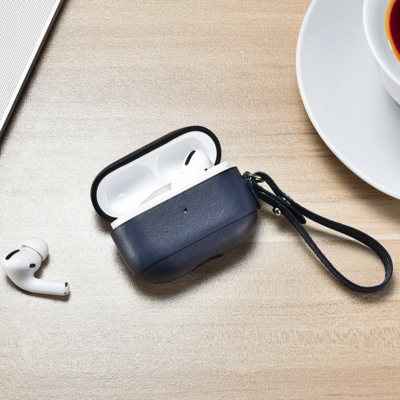 New Design Genuine Nappa Leather Protective Cases for AirPods Pro