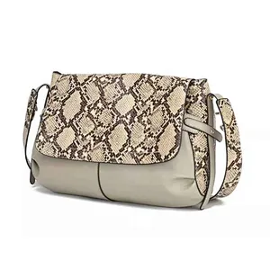 Modern fashion large capacity snake patchwork powerful function washing bag common portable toiletry case