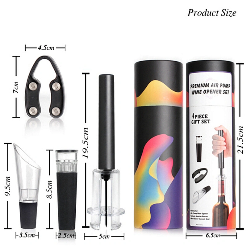 Plastic Air Pump Wine Opener Gift Set