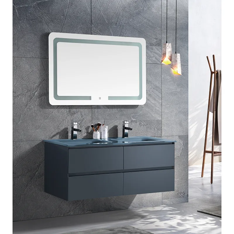 PV2015 glass-basin bathroom vanity