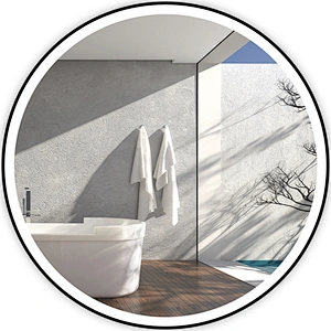 Best Lighted Mirror Round LED Light Mirror Bathroom Mirror With Bright Led Light Backlit And Frontlit Mirror HC2011