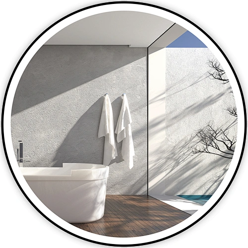 Best Lighted Mirror Round LED Light Mirror Bathroom Mirror With Bright Led Light Backlit And Frontlit Mirror HC2011