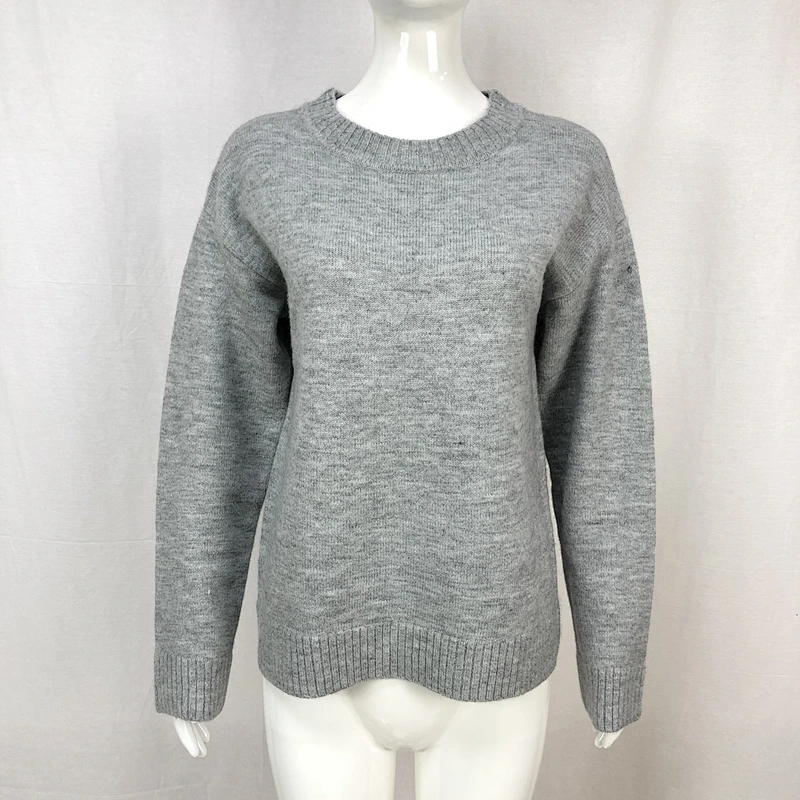 70%acrylic 23%nylon 7%spandex casual women long sleeve custom jersey sweaters