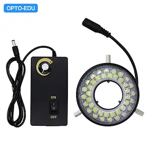 Lampu Cincin LED, 40 LED, Pasang Dia.46.6mm, Untuk Mikroskop Zum Mono