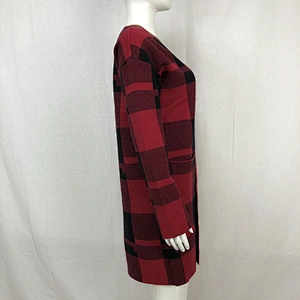 Spring 68% viscose 32% nylon liesure women classic plaid sweater cardigan for ladies