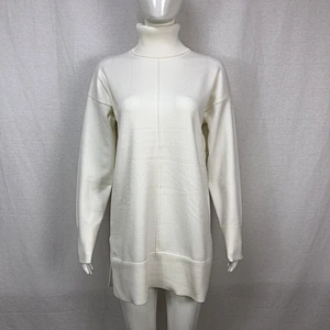 Turtleneck 68%viscose32%nylon winter long sweater custom women knitwear
