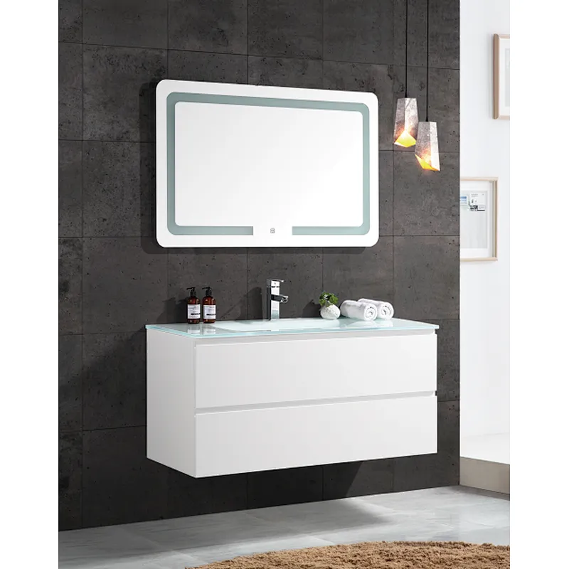 SM1098 800*460mm black glass basin BESTA bathroom vanity