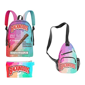 Pack of 3 backpacks, Backwood printed laptop bag, travel shoulder bag, school bag