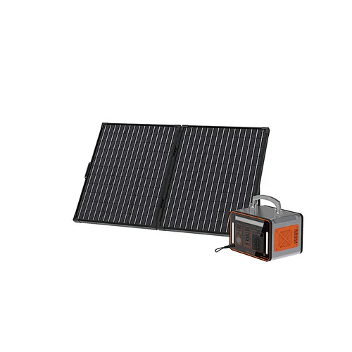100W glass folding+Powerstation
